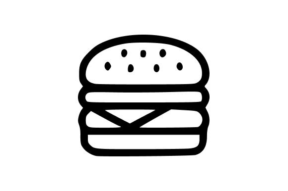 Classic Burger Outline Vector Graphics and Illustrations Review