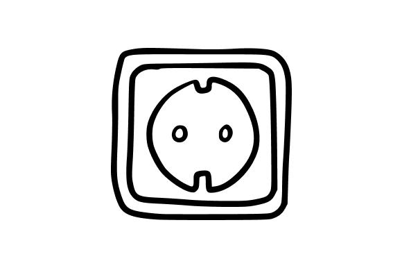 Electrical Outlet Socket Graphics and Illustrations for Brand Design