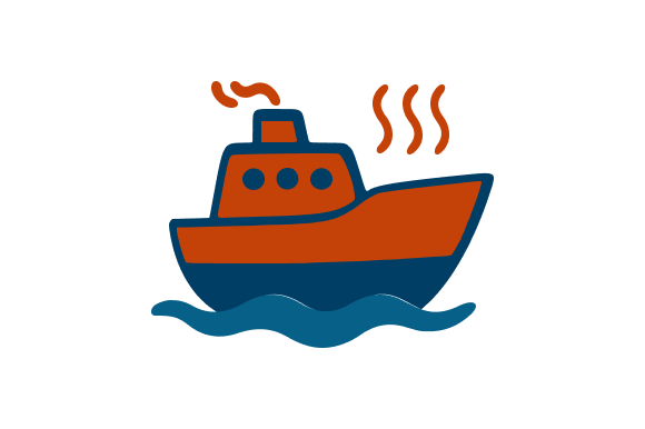 Ferry Boat Clip Art Cartoon Flat Graphics and Illustrations Review