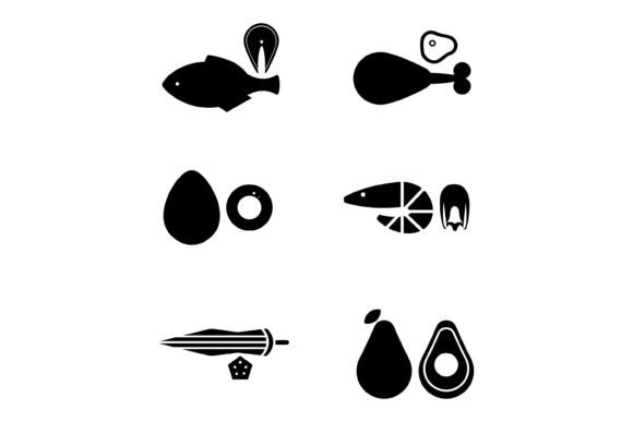 Food Cuts Assortment Graphics and Illustrations Review