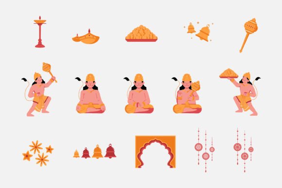 Hanuman Jayanti Illustration Graphics and Illustrations Review