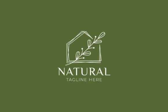 House Nature Decor Logo Linear Concept Graphics and Logo Templates Review