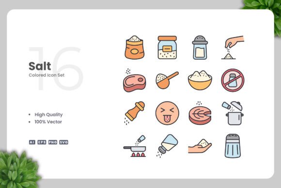 Salt Colored Icons Graphics Review